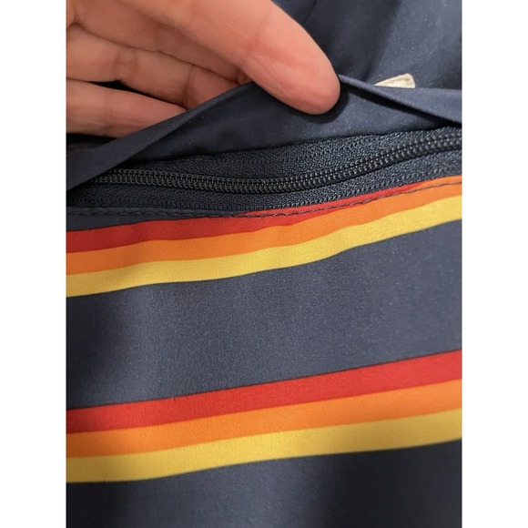 Fair Harbor Swim Trunks Men Large Blue Orange Red Performance Lined Shorts 8.5" - Picture 6 of 11